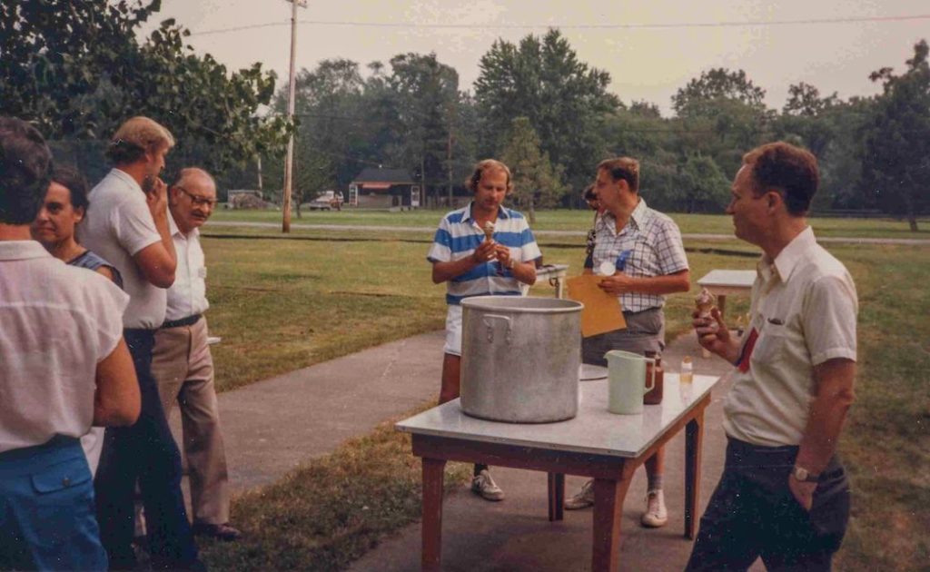 A gathering of minds and icecream cones, 1984
